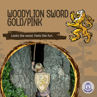WoodyLion Sword · Gold/Pink 