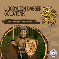 WoodyLion Mini Sword · Gold/Pink