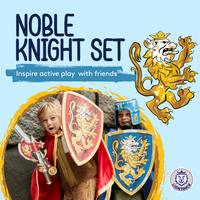 Noble Knight-Riddersæt · Blåt/Rødt
