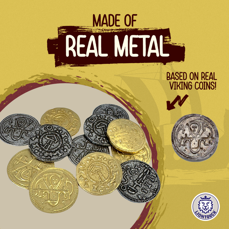 Viking Coin Set · 12 pcs · Gold & Silver