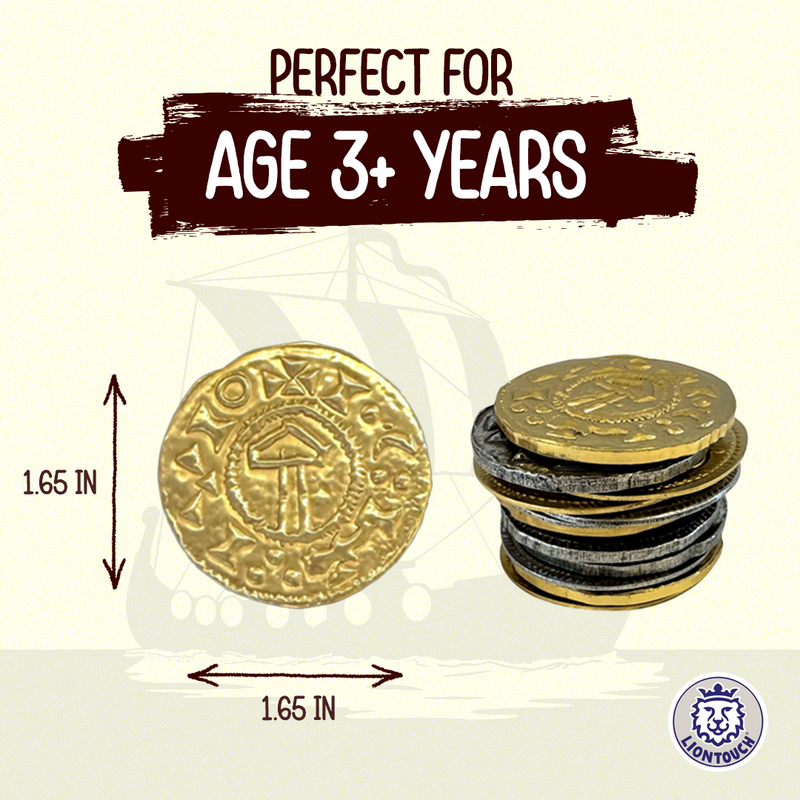 Viking Coin Set · 12 pcs · Gold & Silver