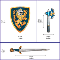 Noble Knight-Riddersæt · Blåt