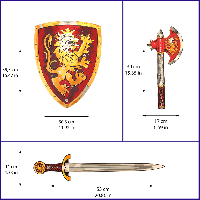 Noble Knight-Riddersæt · Rødt