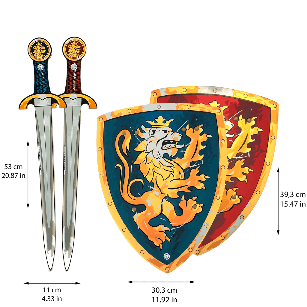 Noble Knight Gift Set for Two - Swords and Shields for Active Play ...