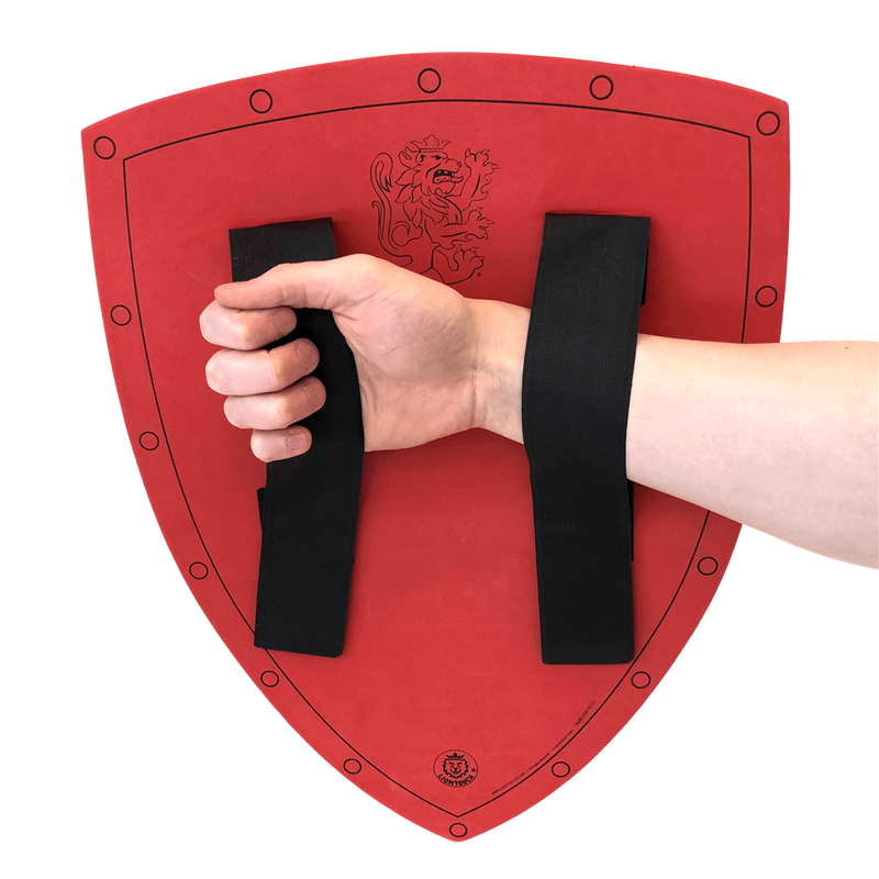 Knight Sheild Red Experience the life of a knight with the Liontouch Noble Knight Shield