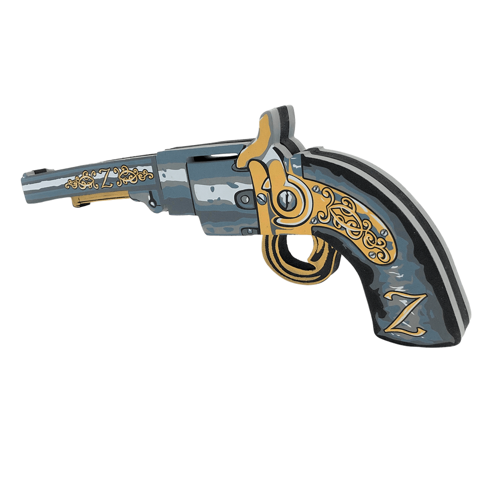 Have the Z-Bandit pistol from Liontouch for safety's sake