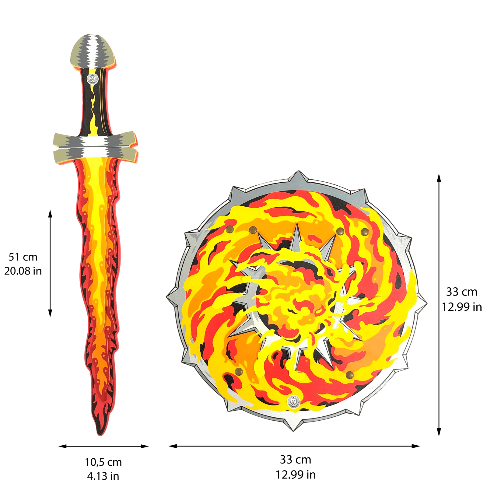 Discover the magic with Liontouch's fire set with Flame sword and