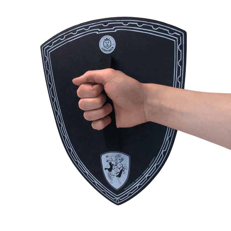 Knight Shield Throw Liontouch's Panopli Knight Shield for children with a golden knight motif