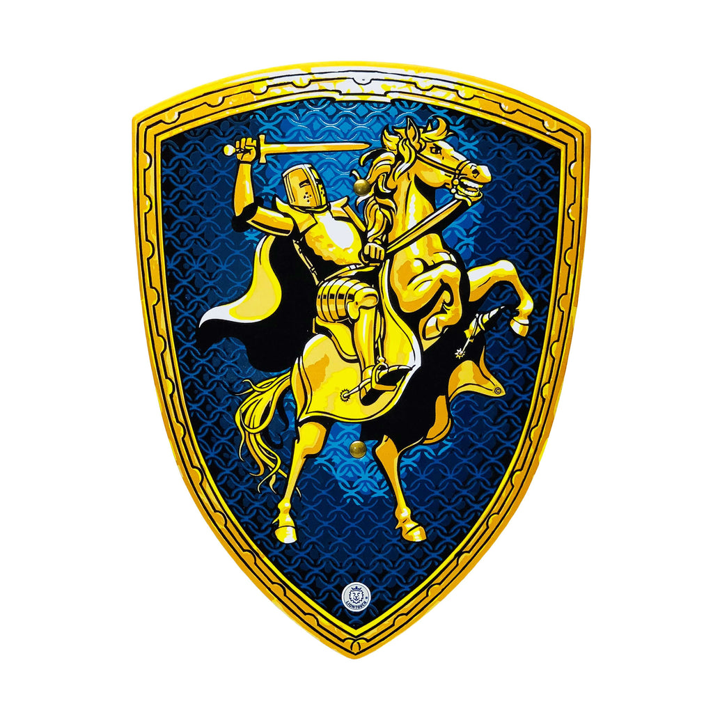 Knight Rider Shield Liontouch's Panopli Knight Shield for children with a golden knight motif