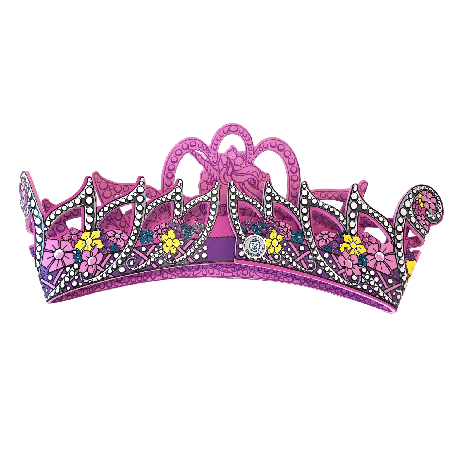 Smuk og unik Liontouch prinsessekrone med enhjørningedekoration, image size:1600x1600