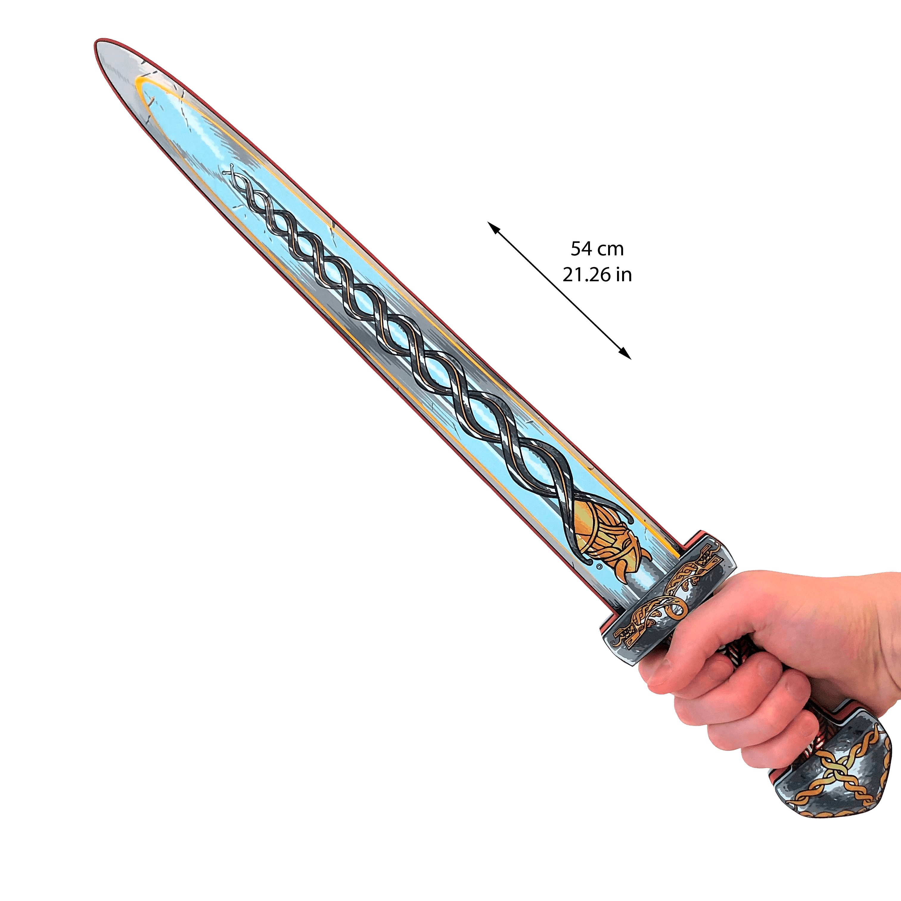 a Fearless Viking Warrior with Liontouch's Red Viking Sword